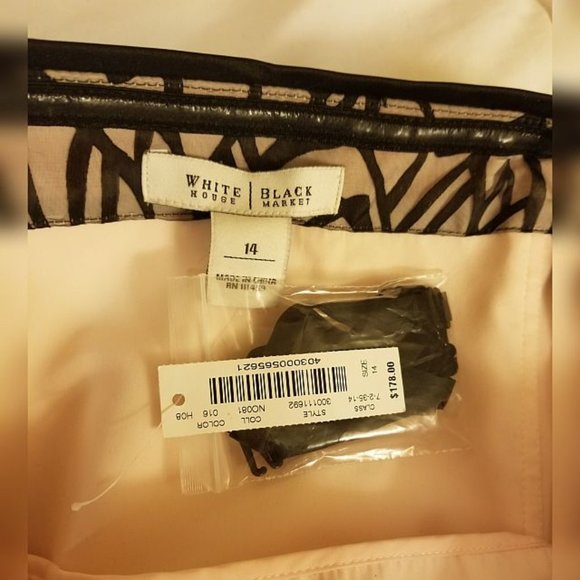 WHBM Black & Pink Strapless Dress - NWT - Picture 8 of 8